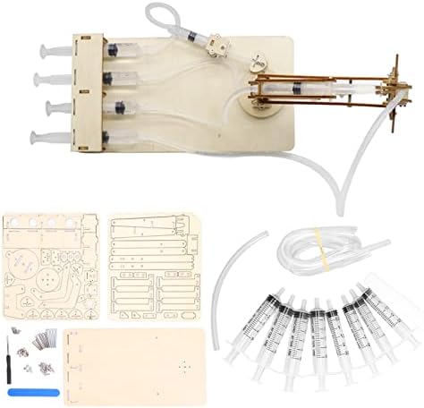 Robotic Arm Kit, Hydraulic Wooden Mechanical Claw Model for DIY Science Projects and STEM Education - Image 3
