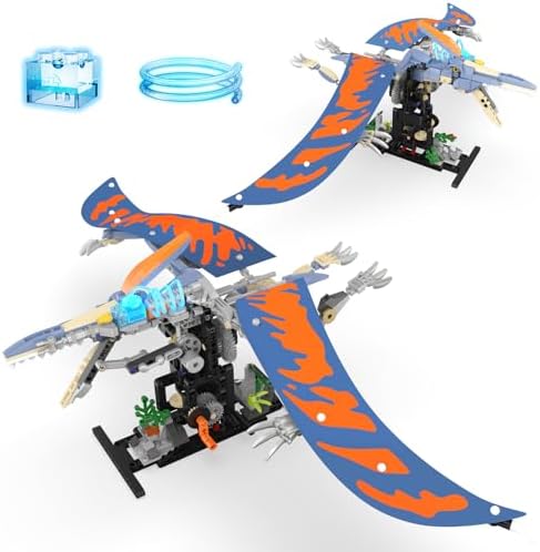 Mechanical Pterosaur Dinosaur Building Set with Lights for Boys by SUPLANET