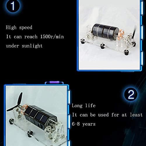 6 Sides Solar Motor Student Physics Experiment Magnetic Levitation Motor Technology Creative Gifts - Image 5