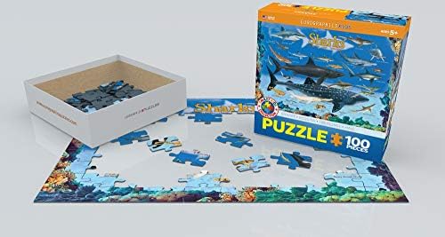 Sharks 100 Piece Jigsaw Puzzle - Image 3