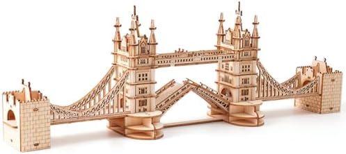 Rowood 3D Puzzles for Adults,DIY Wooden Model Kits for Adults to Build,Birthday London Tower Bridge by RowoodAssembleArtDecorateLife