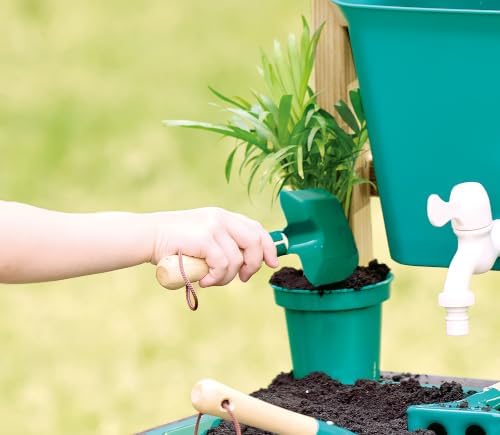 Hape Kids Wooden Potting Table and Gardening Station with Real Planting Tools, Built-in Chalkboard and Measurement Scale, STEM Nature Toy for Kids Ages 3+ - Image 5