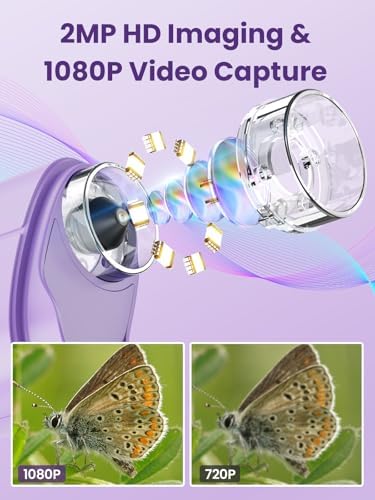 1000X Handheld Digital Microscope for Kids, 2.4" IPS Screen STEM Toys - Image 2