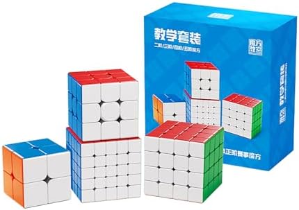Speed Cube Set, Meilong 2x2 3x3 4x4 5x5 Stickerless Speed Cubes Bundle with Gift Box (2-5 Speed Cube Set) - Image 7