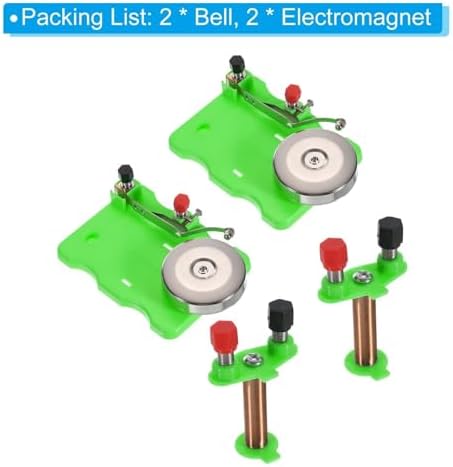 Physical Experiment Set, 2 Set Electric Bell Magnetism Experiment Kits Electromagnet Labs Induction for Educational Teaching Physics Experiment Equipment Electric Bell Electronic Kits - Image 3