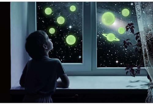 4M Glow 3D Solar System - Glow-in-the-Dark Wall & Ceiling Planet Stick-Ons - Image 5