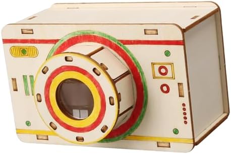 DIY Camera Model Science Kit for Students | STEM Educational Toy for Learning Optical Principles | Wooden Construction | 4.72x3.27x2.99 inch - Image 7