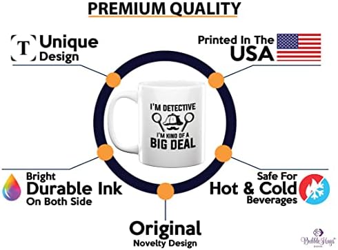 Detective Coffee Mug 11oz White - I'm Detective - Private inverstigator Public investigator enigmatic person police training gift - Image 3