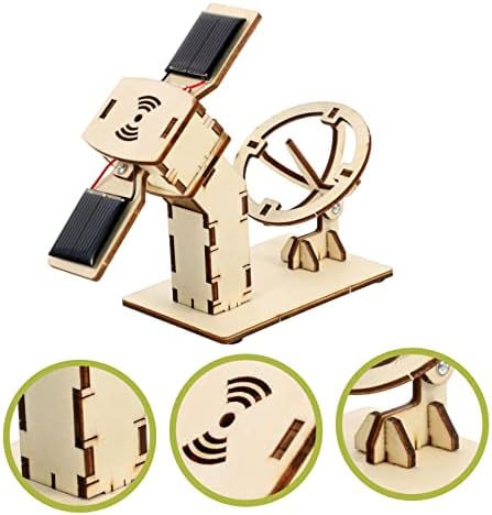 Wooden Artificial Satellite Model DIY Assemble Kit for Boys and Girls - Image 6
