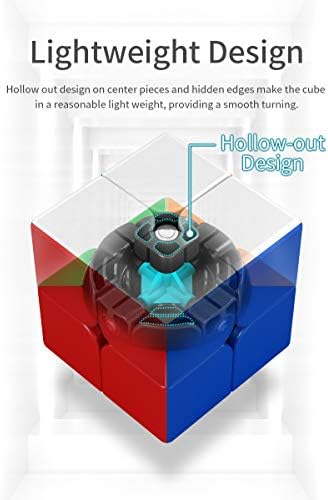Bukefuno Moyu Meilong 2x2 M Magnetic Stickerless Speed Magic Cube MoFang JiaoShi Meilong 2x2x2 m Cube Magic Cubing Classroom Magnetic Puzzle - Image 3