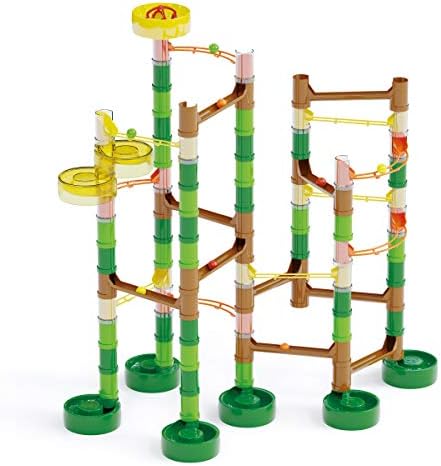 Quercetti Migoga Jungle Marble Run Toy - 110 Piece Set with 12 Colored Marbles and Multi-Start for Simultaneous Launches, Promotes STEM Learning and Building Skills, for Kids Ages 4 Years and Up - Image 2