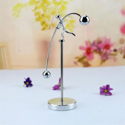 Gravity Magnetic Levitation Balanced Figure Pendulum, Newton Kinetic Swing, Leverage & Balance Principle Physical Demonstration Desktop Ornament - Image 2