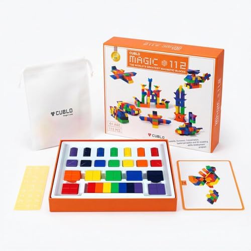 MAGIC112 Magnetic Blocks, 112PCS STEM Building Toy for Kids 4+ - Image 2