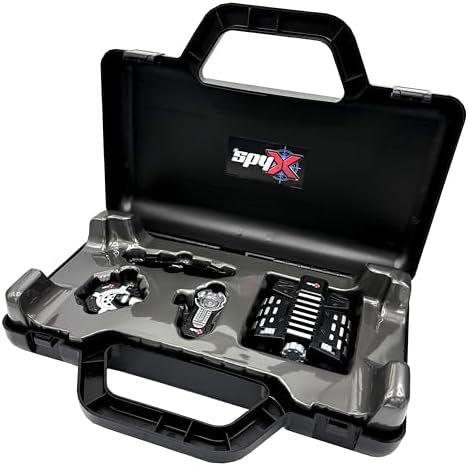SpyX Top Secret Spy Case – Ultimate Kids Spy Kit with Night Vision, Motion Alarm, Rearview Spy Glasses & Micro Listener – Secret Agent Spy Gear Toy Set with Carry Case for Boys & Girls Ages 6-12 - Image 2
