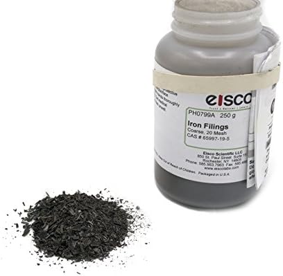 EISCO Coarse Iron Filings, 250g - 20 Mesh Iron Shavings for Magnets - Image 2