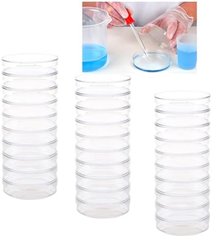 30 Pack 90 x 15mm Plastic Bioresearch Sterile Petri Dishes with Lids - Image 6