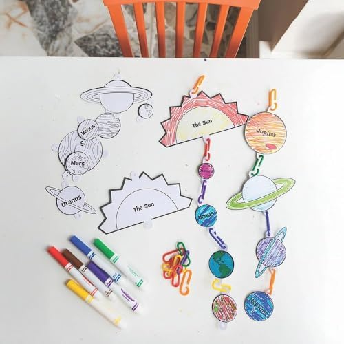 Fun Express Solar System Craft Kit - VBS 2026 Vacation Bible School Supplies/Decor- Educational and Learning Activities for Kids - 12 Pieces - Image 3