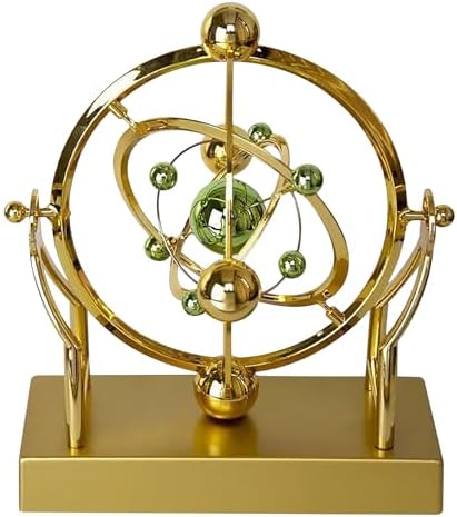 Celestial Orbit Perpetual Motion Pendulum, Magnetic Levitation Kinetic Sculpture for Office Desk, Educational Astronomy Display Art by Unknown