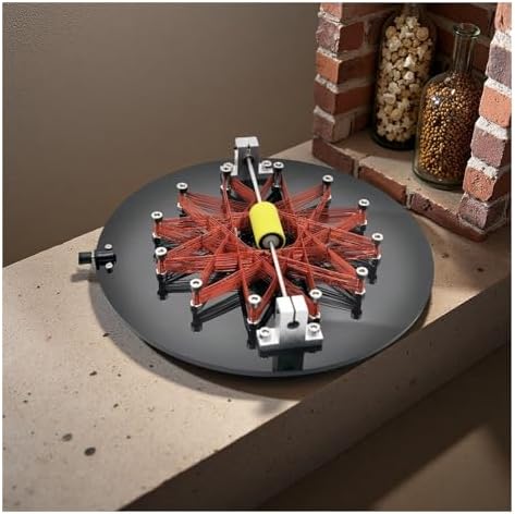 Brushless Induction Coil Motor, 25cm Diameter Star Coil Rotor for Electromagnetic Principle Demonstration, Acrylic Base, USB Powered Science Desk Decor, for Physics Teaching by Unknown