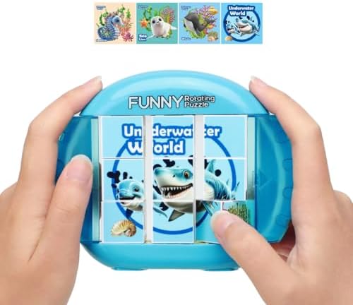 Rotating Puzzle for Toddlers Kids 3+, Travel Essentials Toys by Fullware