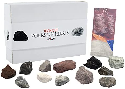 EISCO Rock Cycle Kit - 12 Pieces - Metamorphic, Igneous & Sedimentary Rocks - 1" Specimens - Geology Activity for Ages 8+ by EiscoLabs