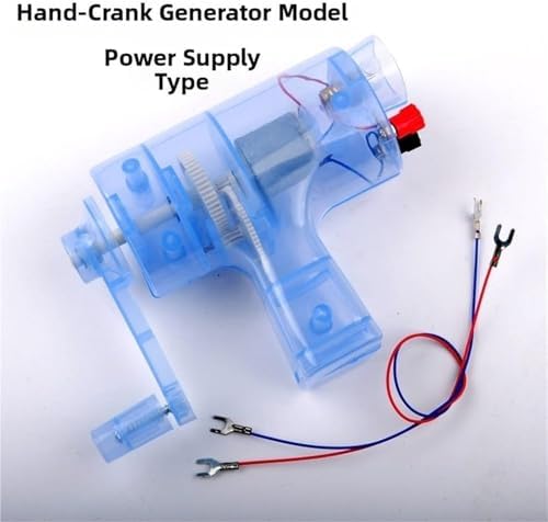 Hand Crank Generator Experiment Kit, Portable Mini Power Model, Electromagnetic Induction Teaching Tool, Physical Electromagnetism Lab Equipment, Educational Science Supplies for School - Image 4