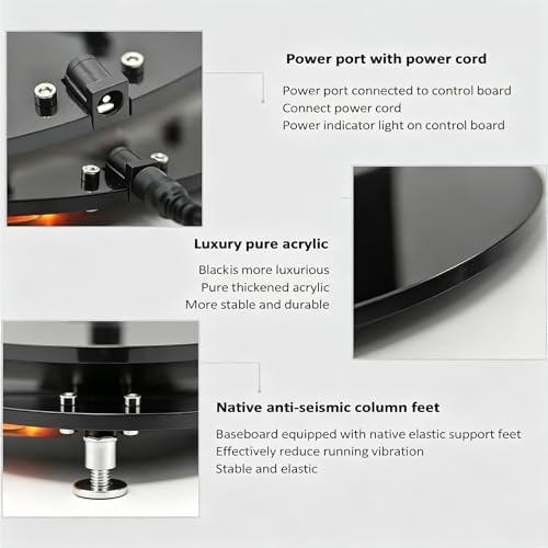 COYEUX Star Coil Brushless Motor, Electromagnetic Motor with 25cm/10 in Disc Base, for Classroom Teaching, Desktop Kinetic Art Decor - Image 6