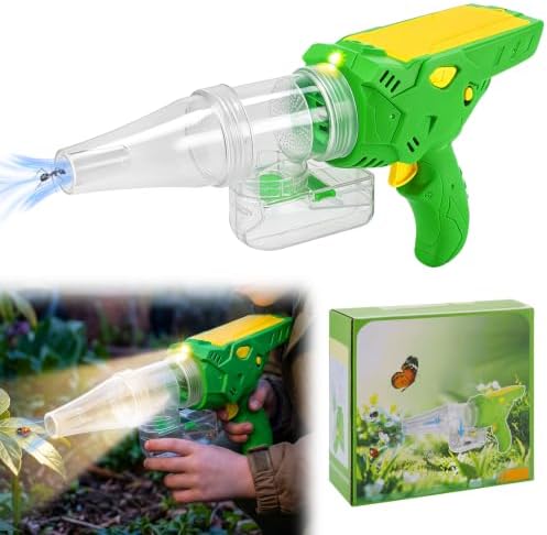 17W Gentle Suction Bug Vacuum Catcher for Kids, with Built-in LED Light by Biubee