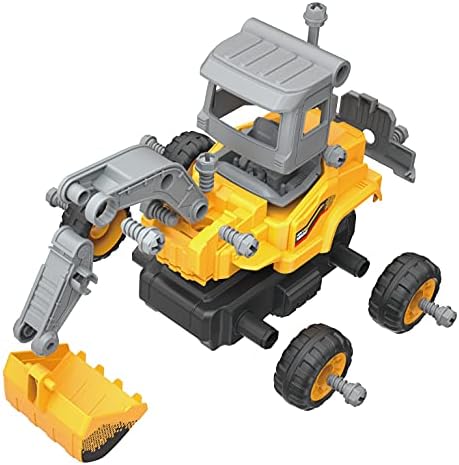 MUKIKIM Construct A Truck 2.0 – Excavator. Remote Control Take Apart Truck Toys for Kids. Educational STEM RC Car Building Set. Electric Digger Assemble Kit & Tool Included - Image 3