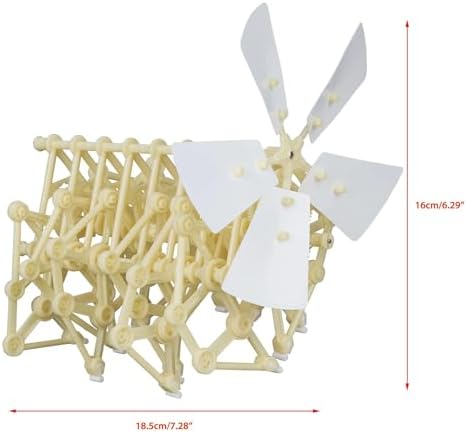 Heebie Jeebies Wind Walker STEM Activity- Mini Jansen Strandbeest DIY Model Kit Sculpture- Develop Problem-Solving, Creative Thinking Skills, Attention to Detail- No Electricity or Batteries- Ages 8+ - Image 2