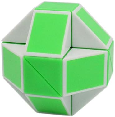 Mipartebo Magic Snake Cube Twist Puzzle 24 Wedges Large Size Green - Image 3
