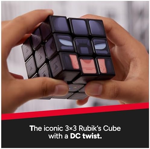 Rubik’s Cube, Batman Cuber, DC Comics Collectible Fidget Toy & Desk Decor, Classic Color-Matching Puzzle, Problem-Solving Brain Teaser for Fans of Batman Toys, for Ages 8 & Up - Image 3