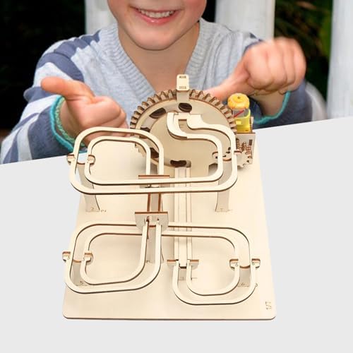 Marble Run Electrical 3D Wooden Puzzle Craft Toy Hobbies Toy Mechanical Puzzles DIY Roller Coaster Puzzle for Unique Gifts - Image 2