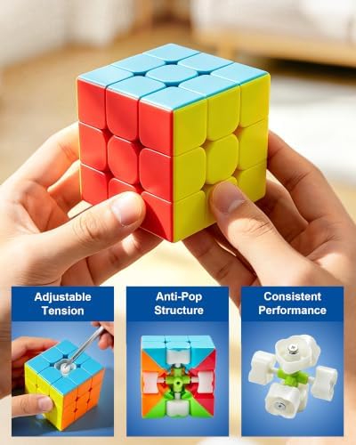 D-FantiX Speed Cube Set 2x2 3x3 4x4 5x5, Adult Stress Relief Fidget Toys - Image 3