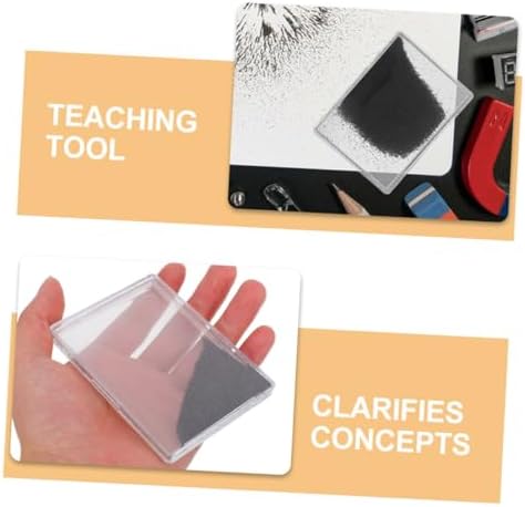 Totority Portable Physics Teaching Instrument 2 Boxes Iron Powder Iron Fillings for Science Experiments Magnetic Particle Display Simplify Electromagnetism Concepts - Image 7