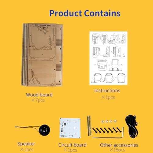 Handcrafted 3D Wooden Puzzle Kit – Castle-Themed DIY Assembly Model with Built-in Melody Night Light for Adults and Hobbyists - Image 2