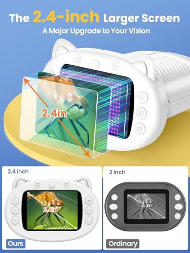 1000X Handheld Digital Microscope for Kids, 2.4" IPS Screen STEM Toys - Image 3