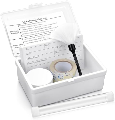 Leelosp Fingerprint Kit Bichromatic Powder Forensic Science Dusting by Leelosp