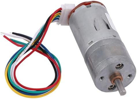 DIY Encoder Gear Motor with Mounting Bracket 65mm Wheel Kit, JGA25-371 Metal Gears DC12V for Smart Car Robot Printer Machinery Equipment (Speed ​​500) - Image 6