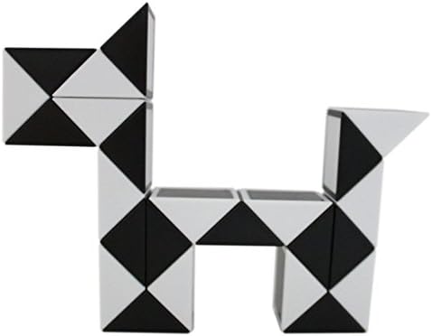 Mipartebo Magic Snake Cube Twist Puzzle 24 Wedges Large Size Black - Image 2
