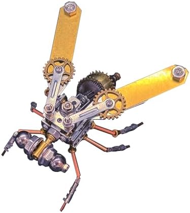 3D Metal Puzzle Insect Bug Mechanical Fly Model Steampunk Sculpture DIY Projects Making Kit Arts and Crafts Metal Building Science kit, Ideas,Gifts for Birthday(Mechanical Fly A) by Lovewenying