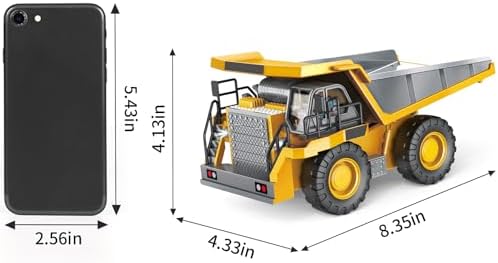 PREPOP Remote Control Dump Truck for Kids, RC Construction Vehicle Toy - Image 3