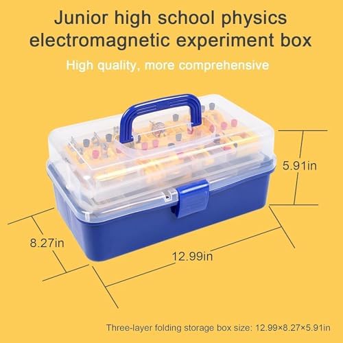 Comprehensive Physics Electricity & Electromagnetics Experiment Kit for Bulb Power Test, Ampere Force & Salt Water Battery Experiments, All-in-One Laboratory Teaching Equipment - Image 7