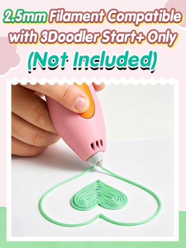 Biubee 2.5mm 10Color 3D Pen Filament Refills Only Fit for 3Doodler Start+ - Image 2