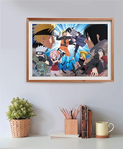 Clementoni 35517 Shippuden Shippuden-500 Jigsaw Puzzles, Horizontal, Fun for Adults, Manga, Anime, Made in Italy, Naruto Cube 500 Pieces - Image 5