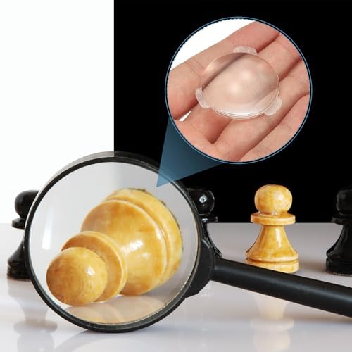 PATIKIL 15 Pack Biconvex Lens, 34mm Dia. 42mm Focal Length Aspheric Optical Lenses Magnifier Paperweight Acrylic Double Convex for DIY Office Desk Home Science Experiment Telescope - Image 5