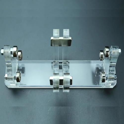 256HZ Wooden Resonance Tuning Fork & Solar Magnetic Levitation Motor Model, Acrylic DIY Maglev Physical Acoustics Science Experiment Teaching Equipment - Image 3