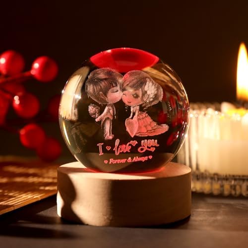 I Love You 3D Crystal Ball Gifts for Women Lovers Couple - Image 6