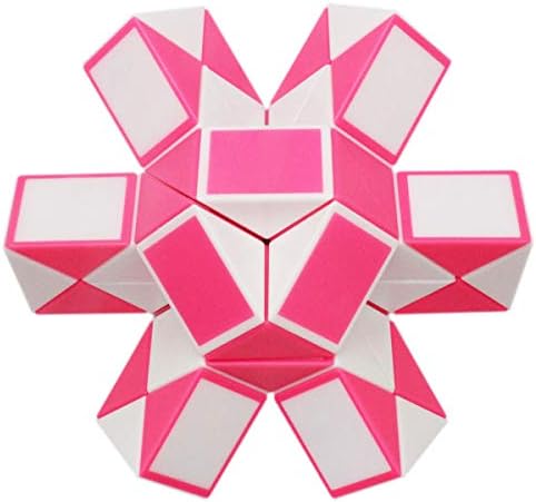 Mipartebo Magic Snake Cube Twist Puzzle 48 Wedges Large Size Pink - Image 5
