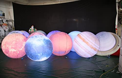 Inflatable Space Planets Solar System Set- 8 Planets +Pluto+Sun and Moon-11 Pieces, Astronomy for Education Galaxy Space Theme Party Decoration (11 Balloons, 60 inches) - Image 4